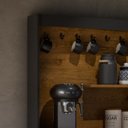 Ver imagem 3 de Cantinho do Café Aparador Buffet - Mod.3040 Cor:preto/freijó