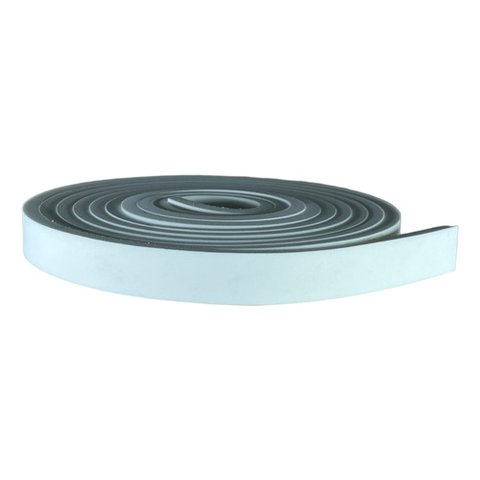 Eva Rodape Acabamento Ripado 2cm Autocolante Branco 2,5m