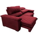 Ver imagem 7 de Sofá Retrátil e Reclinável 2,35m Molas Ensacadas Cama inBox Big Home com Bordado 3D Velusoft