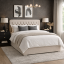 Ver imagem 6 de Cabeceira para Queen Cama Moderna Estofada e Suede 170cm