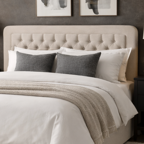 Cabeceira para Queen Cama Moderna Estofada e Suede 170cm