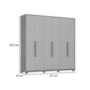 Ver imagem 4 de Guarda Roupa Casal 6 Portas Toronto Cedro Carraro