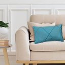 Ver imagem 2 de Capa para Almofada Drapeada em Veludo Retangular 60x40