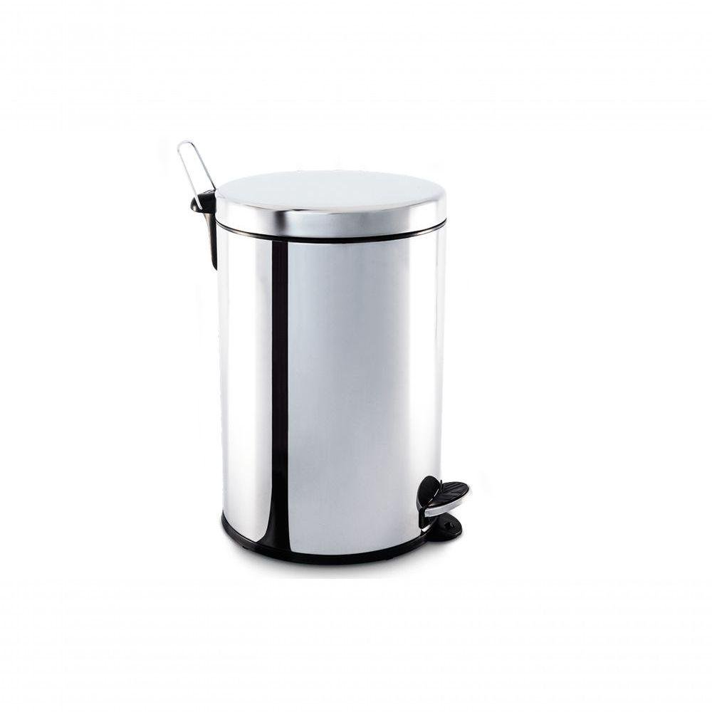 Lixeira para Cozinhas, Escritórios, Recepções e Banheiros Pedal e Balde 20l Linha Decorline Inox