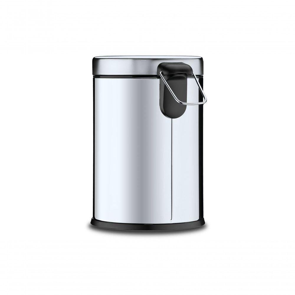 Lixeira para Cozinhas, Escritórios, Recepções e Banheiros Pedal e Balde 20l Linha Decorline Inox - 5