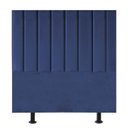 Ver imagem 2 de Cabeceira de Cama Solteiro Box 100 Cm Taís Suede:azul Marinho