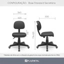 Ver imagem 3 de Cadeira Giratória Nr 17 Ergonômica Operativa Secretária F5 Cor:preto