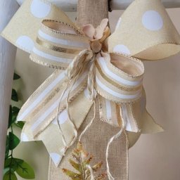Fita de Porta Creme Bem Vindos 1,80x25cm - 6
