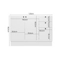 Ver imagem 6 de Balcão para Cozinha 2 Portas 3 Gavetas em MDF sem Tampo Sevilha Branco/Artico