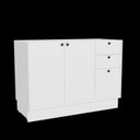 Ver imagem 5 de Balcão para Cozinha 2 Portas 3 Gavetas em MDF sem Tampo Sevilha Branco/Artico