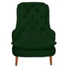 Poltrona Decorativa Lille Suede Verde - Dominic Decor - 2