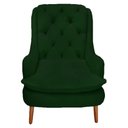 Ver imagem 2 de Poltrona Decorativa Lille Suede Verde - Dominic Decor