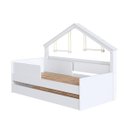 Ver imagem 1 de Cama Infantil Moldura Casinha com Cama Auxiliar 200,3X106cm Branco