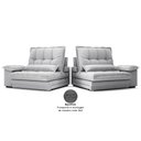 Ver imagem 7 de Sofá Bergamo 2,90m Retrátil e Reclinável Linho Soft Prata - Netsofas