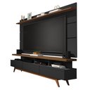 Ver imagem 1 de Rack com Painel de Sala Vivare Wood 1,80 Giga Móveis:Preto/Freijó