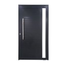 Ver imagem 1 de Porta Pivotante de Alumínio Preto com Puxador e Vidro Linha Roma:Direita/ 210 x 90