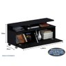 Rack Tv com Painel Home Buzios 1,2m para Tv 48:preto - 5