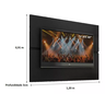 Rack Tv com Painel Home Buzios 1,2m para Tv 48:preto - 4