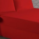 Ver imagem 2 de Jogo de Cama Casal Nobre 3 Peças Luva de Box 55cm de Altura Malha 100% Algodão - Vermelho