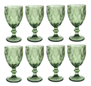 Ver imagem 3 de Jogo C 6 Taças Verde Musgo Diamante Diamond Água Vinho 300ml