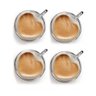 Kit 4 Xícaras Vidro Borossilicato Parede Dupla Coração 80ml - 1