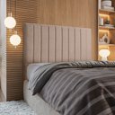 Ver imagem 2 de Cabeceira Bella Box Casal 160cm Linho Cinza - Star Confort