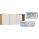 Ver imagem 5 de Módulo Aéreo para Quarto 3 Portas Elegance Marrom/Angelin|Blanc