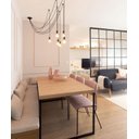 Ver imagem 5 de Lustre Pendente Aranha Preto Thomas Edison para 6 Lâmpadas Luxo Moderno Inl82