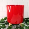 Vaso Decorativo de Plástico Cachepot:vermelho - 3