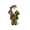 Ver imagem 1 de Papai Noel Marrom e Verde 30 cm Grillo - 65545-318
