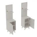 Ver imagem 4 de Armário de Banheiro 1 Porta 1 Prateleira com Espelho Bn3684 Branco - Tecno Mobili