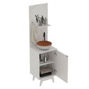 Ver imagem 3 de Armário de Banheiro 1 Porta 1 Prateleira com Espelho Bn3684 Branco - Tecno Mobili