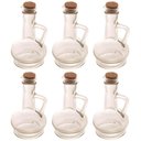 Ver imagem 1 de 6 Potes de Vidro com Tampa de Rolha 230ml para Azeite Vinagre Lyor Porta Condimentos