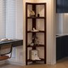 Estante de Canto Zoe em Madeira Maciça Cor Castanho 5 Níveis - 3