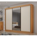 Ver imagem 1 de Guarda Roupa Casal com Espelho 3 Portas Milano - Arbo Design