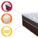 Ver imagem 3 de Cama Box Baú Solteiro Colchão Gazin Molas Ensacadas Com Euro In