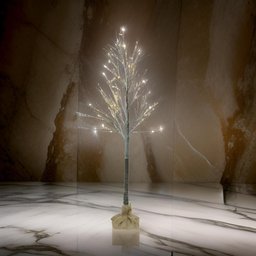 Arvore Decor 96 Led Bivolt Branco Quente 1,8m Florarte - 4
