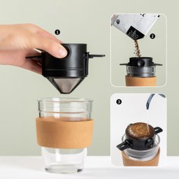 Coador Portátil de Café: Reutilizável em Aço Inox - 2