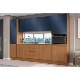 Módulos de Cozinha Kappesberg Ciela Paneleiro Ciela R628 C- 2 Portas 50x220cm Canela-azul- - 5