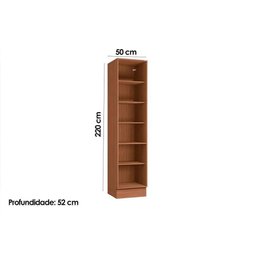 Módulos de Cozinha Kappesberg Ciela Paneleiro Ciela R628 C- 2 Portas 50x220cm Canela-azul- - 3