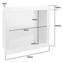 Ver imagem 4 de Nicho de Parede para Embutir Metasul Branco 30x60