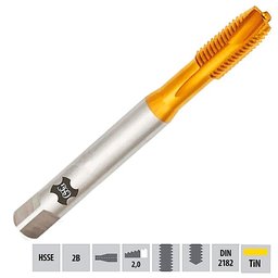 Macho para Máquina Hsse Unf 3/8 X 24 Mt 281/3 - Din 2182 Tin - Osg - 1