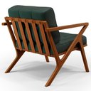 Ver imagem 2 de Kit 02 Poltronas Com Cintas Corano Laís Linho Verde Musgo