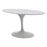 Base de Mesa Saarinen de Jantar Oval em Alumínio - Tampos de 180 X 100 Cm até 235 X 122 Cm - Base Br - 1