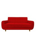 Ver imagem 4 de Sofá 3 Lugares Golden Suede Vermelho D'classe Decor