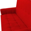 Ver imagem 3 de Sofá 3 Lugares Golden Suede Vermelho D'classe Decor