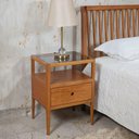 Ver imagem 1 de Mesa de Cabeceira Kiev Nogueira