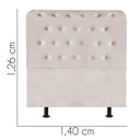 Ver imagem 3 de Cabeceira para Cama Box Casal 1,40 Cm Brenda- House Bege