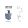 Dispenser Porta Detergente e Esponja / Bucha Fixação Parede:Branco - 3