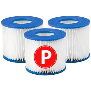 Kit 3 Cartuchos Refil Tipo P Filtrante Bomba Piscina Vg Plus